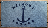Quik•Marine Dock Boarding Mat - Welcome Aboard