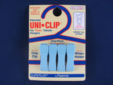 Uni•Clip® 300 Universal Clip, Chip Clip, Holder, Hanger, One Piece All Plastic 4 Pack