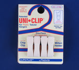 Uni•Clip® 300 Universal Clip, Chip Clip, Holder, Hanger, One Piece All Plastic 4 Pack